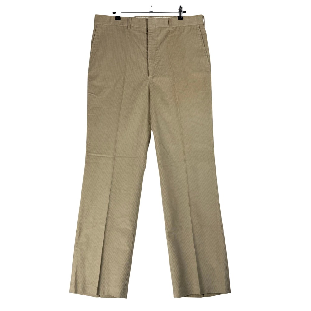 Vintage Haggar Corduroy Pants 36x32 Tan Straight Leg Gorpcore Academia USA made